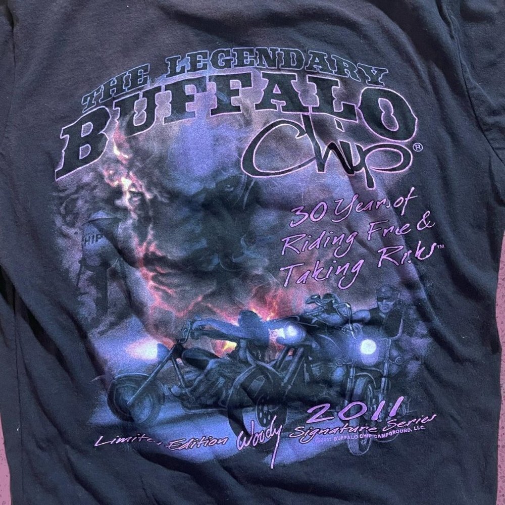 Women’s buffalo chip biker shirt - Picture 5 of 6